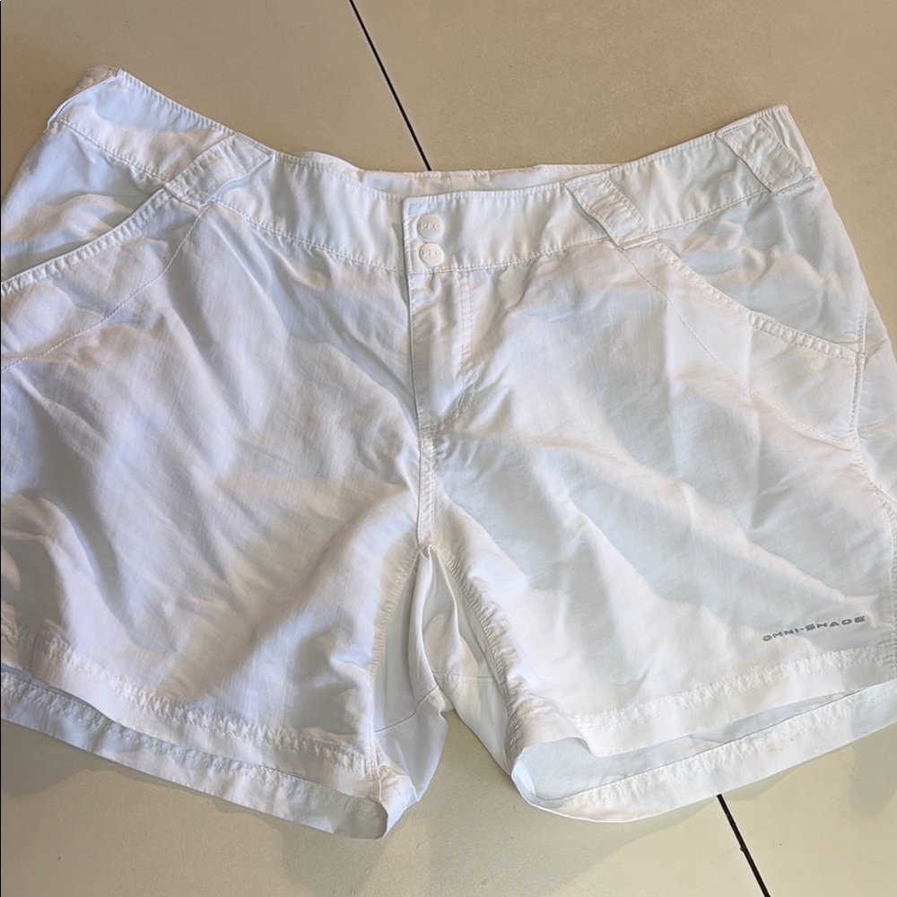 Columbia White Women's Athletic Shorts